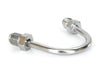 Adapter Fitting 3/8-24 Inverted Flare x 150 Degree Bend to AN3 Line