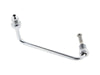 Brake Line S-Bend Adapter. Fits on the Front Triple Tree T-piece when using Braided Brake lines. AN3 Male x 3/8in.-24 Inverted Flare Male.