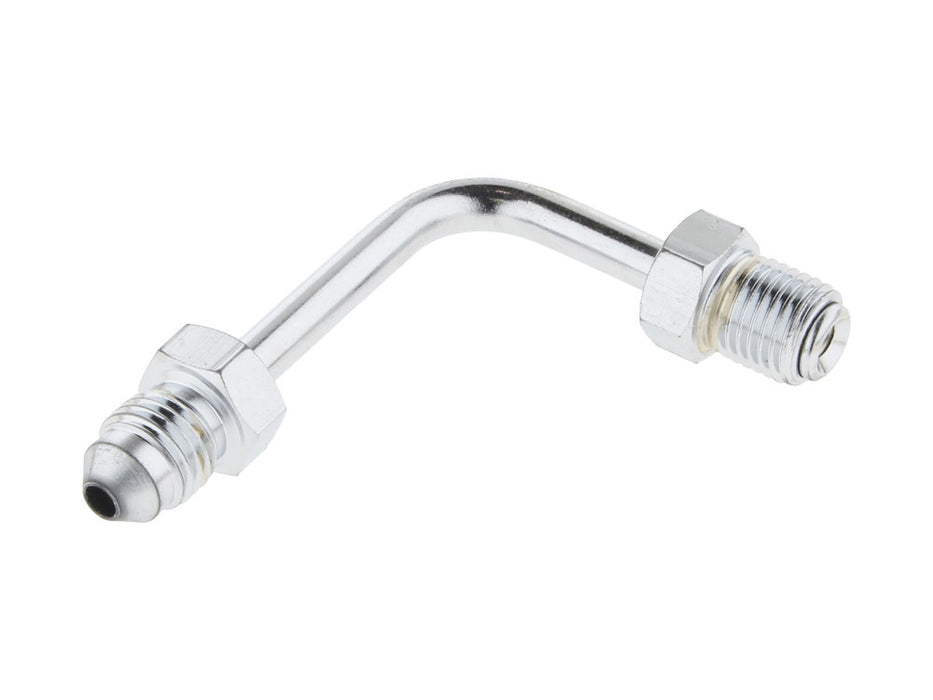 Adapter Fitting 3/8-24 Inverted Flare x 90 Degree Bend to AN3 Line