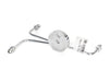 AN3 Front Dual Disc Brake Tee - Chrome. Fits Narrow Glide Front Ends with Dual Disc Rotors.