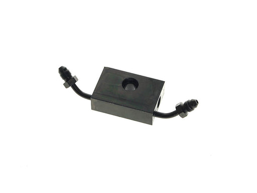 ABS Front Brake Line Adapter - Black. Fits Softail 2018up & Sportster 2014up with Dual Disc
