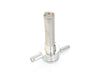 High-Flow Fuel Tap / Petcock with 3/8in. NPT Thread & 5/16in. Inward Facing Fuel Outlet - Chrome