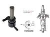 High-Flow Fuel Tap / Petcock with 22mm Thread & 5/16in. Forward Facing Fuel Outlet - Black. Fits Softail 1984-2006, Dyna 1991-2006, FXR 1982-1994, Touring 1988-2006, Sportster 1975-2006 & 4Spd Big Twin 1975-1986