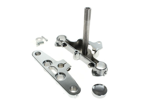 Triple Tree Kit - Chrome. Fits FL Softail 1986-1999