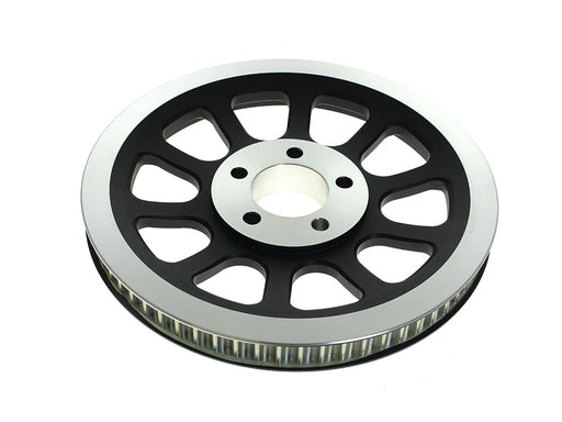 66 Tooth x 20mm Rear Pulley - Black. Fits Softail 2007-2011 with 200 Rear Tyre