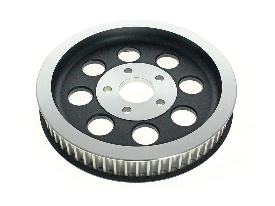 61 Tooth x 1.5in. Rear Pulley - Black. Fits Big Twin 1980-1999 with 1-1/2in. Wide Belt