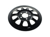 Rear Pulley Cover - Gloss Black. Fits Dyna 2006-2017 & Softail 2007up with 66 Teeth Rear Pulley