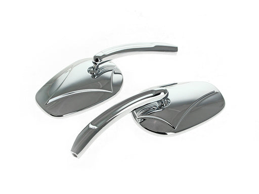 'Asshole' Mirrors with Arrowhead Design - Chrome