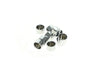 Kool Kaps - Chrome. Fits 1/4in. Socket Head Bolt. Pack of 10