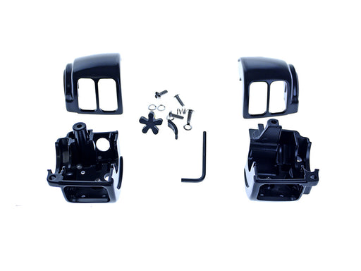 Switch Housing - Black. Fits Softail 1996-2010, Dyna 1996-2011, Road King 1996-2013, V-Rod 2002-2013 & Sportster 1996-2013
