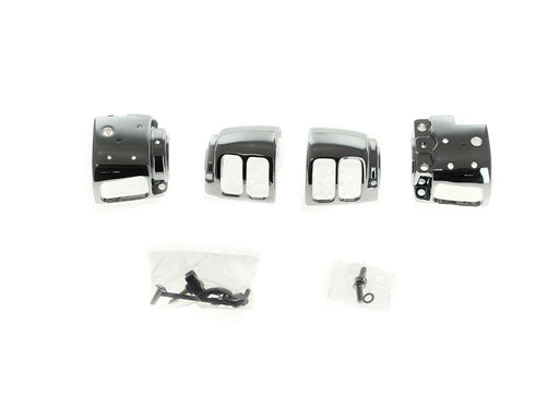Handlebar Control Kit - Chrome. Fits Single Disc Softail 2011-2014 & Dyna 2012-2017