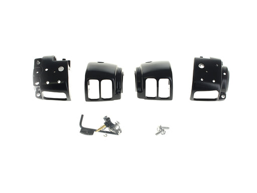 Handlebar Control Kit - Black. Fits Single Disc Softail 2011-2014 & Dyna 2012-2017