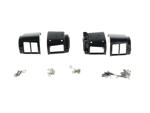Handlebar Control Kit - Black. Fits Big Twin & Sportster 1982-1995 Models with Single Disc Rotors