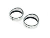 Peaked Visor Style 4-1/2in. Passing Lamp Trim Ring - Chrome. Fits Big Twin 1969up