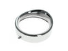 Peaked Visor Style 7in. Headlight Trim Ring - Chrome. Fits FL Softail 1994-2017 & Freewheeler Trike 2015up