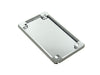 Number Plate Frame with 4in. x 7in. Backing Plate - Chrome