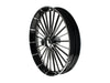 23in. x 3.75in. FXBR3/Breakout Replica Wheel - Black Anodize, Polished Rim & Spoke Edge, Chrome Hub Kit. Fits Breakout 2013up.