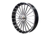 23in. x 3.75in. Ranger/Turbine Replica Wheel - Black Anodize, Polished Rim & Spoke Edge, Chrome Hub Kit. Fits Breakout 2013up.