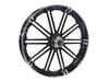 26in. x 3.75in. BKO/Breakout Replica Wheel - Black Anodize, Polished Rim Edge, Chrome Hub Kit. Fits Breakout 2013up.