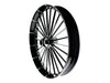 26in. x 3.75in. FXBR3/Breakout Replica Wheel - Black Anodize, Polished Rim & Spoke Edge, Chrome Hub Kit. Fits Breakout 2013up.