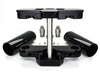 4 Degree Raked Triple Tree Kit - Black. Fits FL Softail 1986-2017 with Stock Diameter Front Wheel