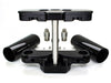 6 Degree Raked Triple Tree Kit - Black. Fits FL Softail 1986-2017 with Stock Diameter Wheel For Trike Conversion