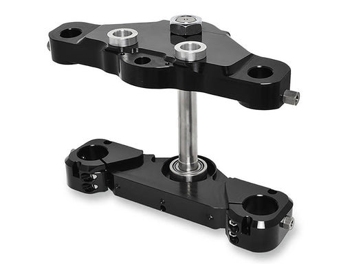6 Degree X23 Raked Triple Tree Kit - Black. Fits Touring 1997-2013 with 23in. Wheel Upgrade.