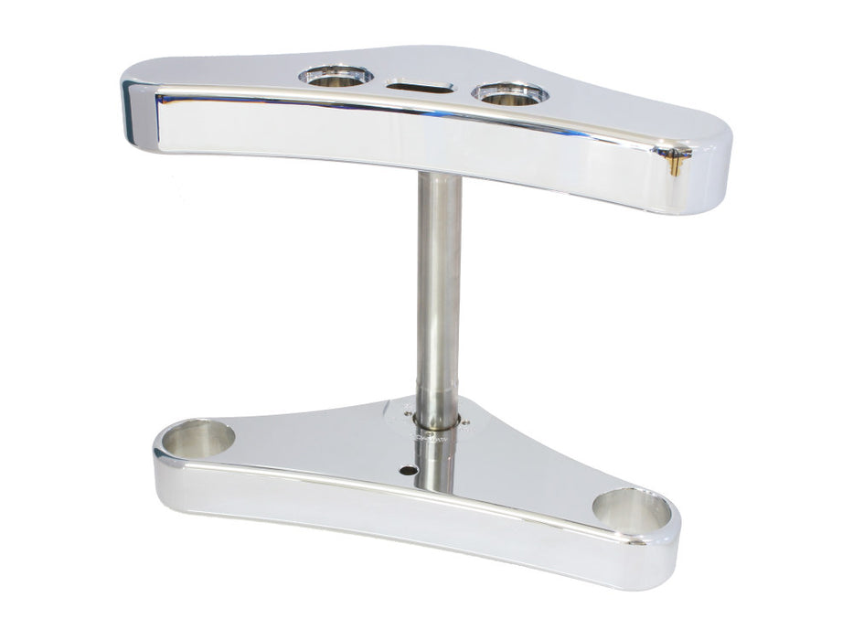 3 Degree Raked Triple Tree Kit - Chrome. Fits FX Softail 1984-2017 & Dyna Wide Glide 1993-2005.