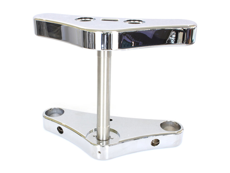 5 Degree Raked Triple Tree Kit - Chrome. Fits FX Softail 1984-2017 & Dyna Wide Glide 1993-2005.