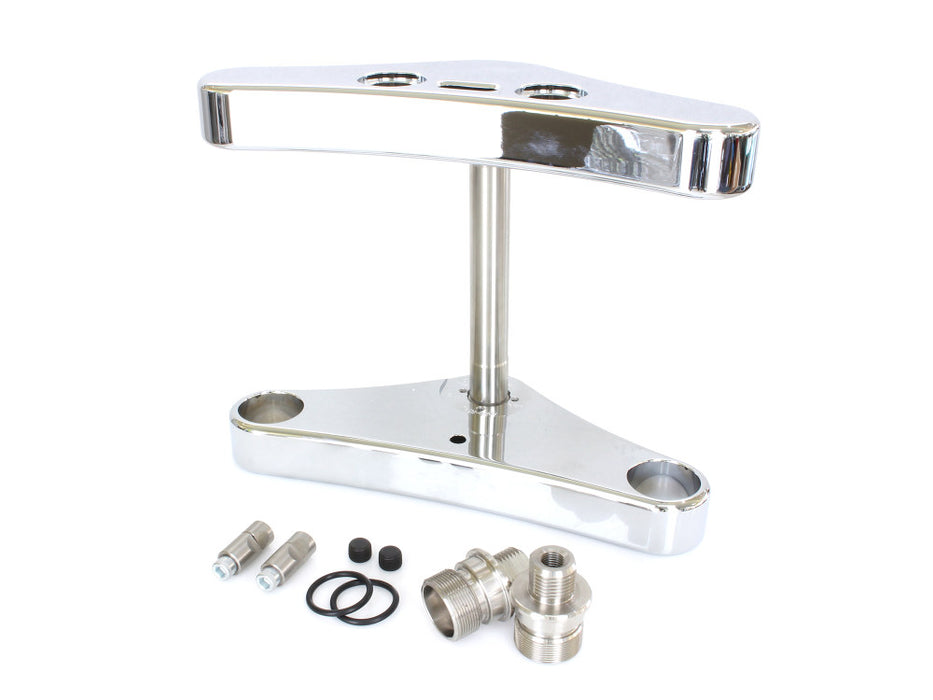 5 Degree Raked Triple Tree Kit - Chrome. Fits FX Softail 1984-2017 & Dyna Wide Glide 1993-2005.