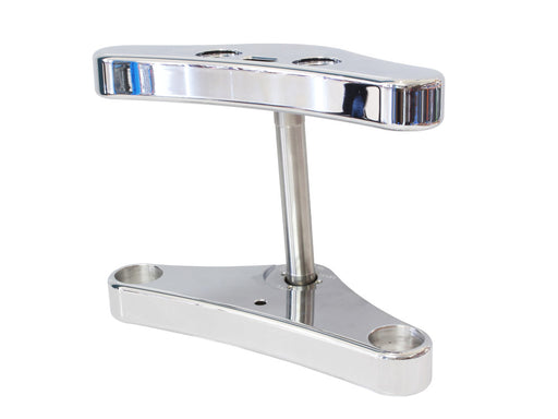 6 Degree Raked Triple Tree Kit - Chrome. Fits FX Softail 1984-2017 & Dyna Wide Glide 1993-2005.