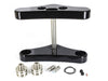 5 Degree Raked Wide Glide Triple Tree Kit - Black. Fits Dyna 2006-2011 & Dyna Wide Glide 2006-2017 with 23in. Wheel Upgrade.