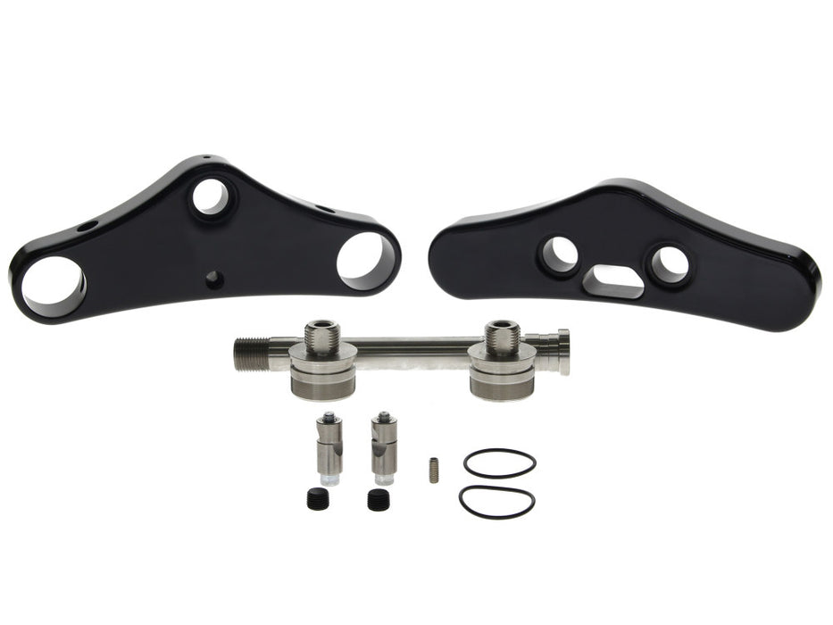 5 Degree Raked Wide Glide Conversion Triple Tree Kit - Black. Fits Rocker 2008-2010 with 23in. Wheel Conversion.