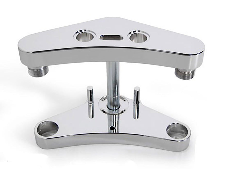 3 Degree Raked Wide Glide Triple Tree Kit - Chrome. Fits Dyna 2006-2011 & Dyna Wide Glide 2006-2017.