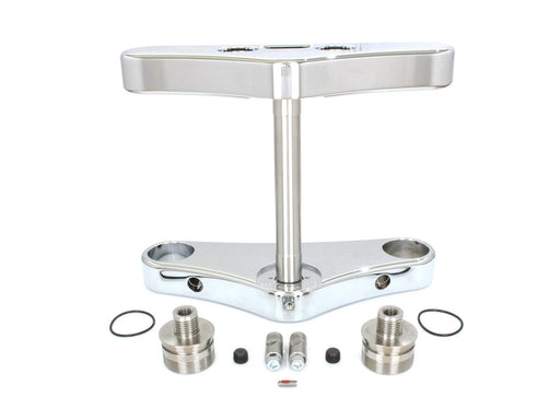 3 Degree Raked Wide Glide Conversion Triple Tree Kit - Chrome. Fits Rocker 2008-2010.