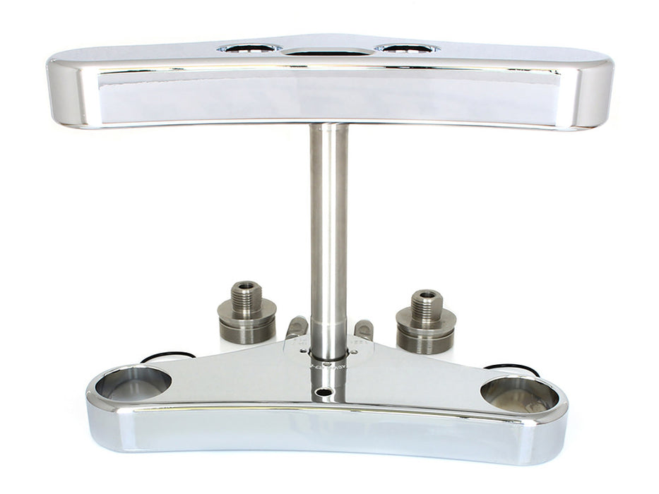 6 Degree Raked Wide Glide Triple Tree Kit - Chrome. Fits Breakout 2013-2017 with 26in. Wheel Upgrade.