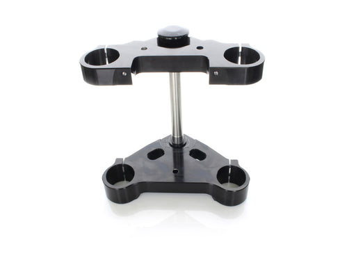 6 Degree Raked Triple Tree Kit - Black. Fits V-Rod 2012-2017 with OEM Inverted Front End & 23in. Wheel Upgrade.