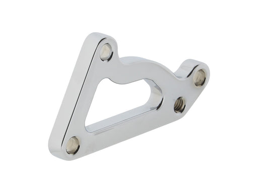 Left Hand or Right Hand Front Caliper Mount - Chrome. Fits FX & Sportster 1978-1983 Models with Narrow Glide Front End.