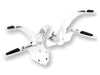 Standard Length Forward Controls with Folding Rubber Inlay Pegs - Chrome. Fits Dyna 1991-2017.