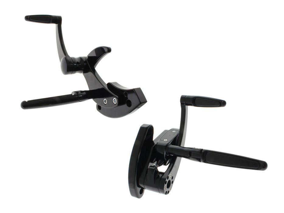 Forward Controls - Rubber Inlay - Black. Fits Softail 2018up. Length Adjustable.