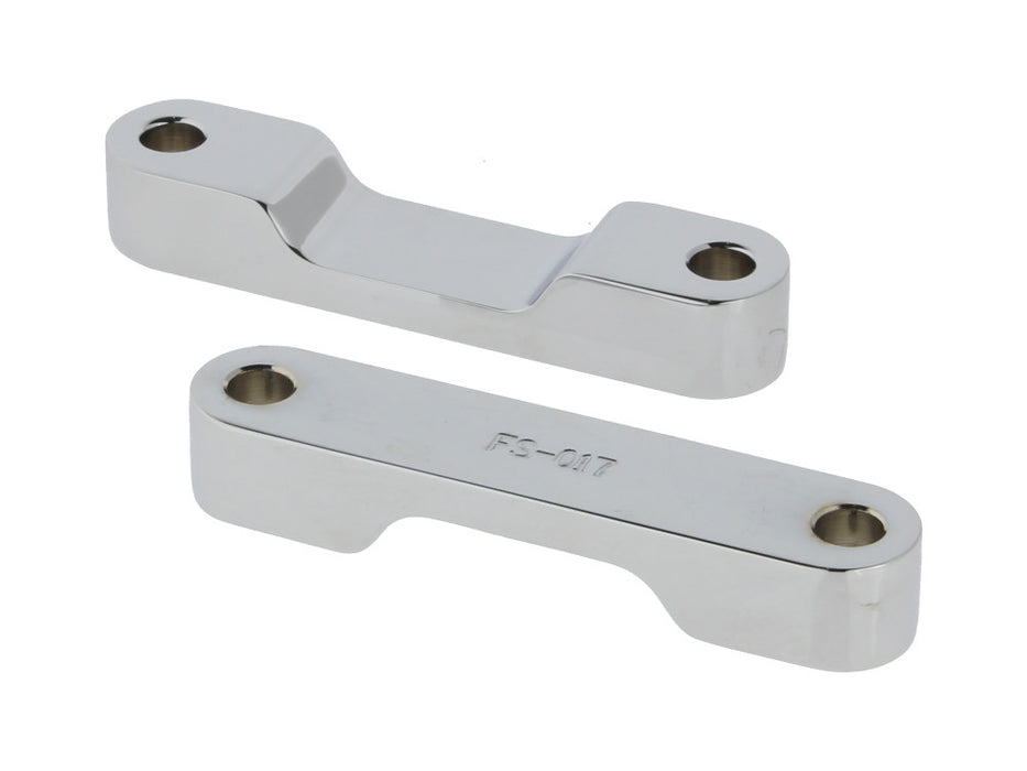 Fender Spacer Kit - Chrome. Fits Touring 2014-2023 with 23in. or 26in. Wheel & Custom Fender