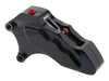 Left Hand Front 6 Piston Caliper - Black. Fits Softail 2000-2017, Dyna 2000-2005, Touring 2000-2007 & Sportster 2000-2007 Models with 13in. Disc Rotor.