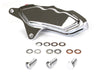 Left Hand Front 6 Piston Caliper - Chrome. Fits most Big Twin 1984-1999 & Sportster 1984-1999 Models with 11.5in. Disc Rotor.