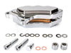 Left Hand Front 6 Piston Caliper - Chrome. Fits Softail 2015up, V-Rod 2006-2017 & Touring 2008up & Sportster 2014-2021