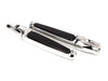 Folding Rear Footpegs with Rubber - Chrome.