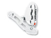 Right Hand Rear 4 Piston Caliper & Mounting Bracket - Chrome. Fits Softail 1987-1999.