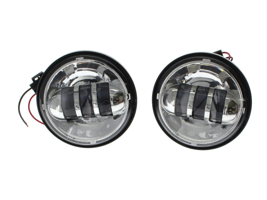 4-1/2in. LED Passing Lamp Inserts - Chrome.