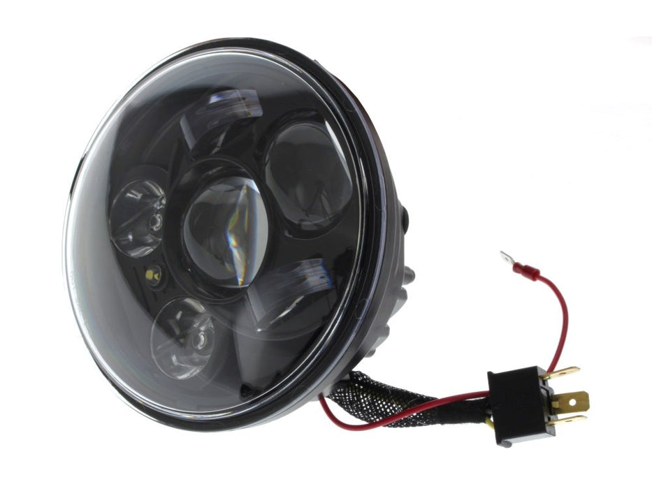 HOGLIGHTS 5-3/4in. LED HeadLight Insert With Parker - Black. Fits Most H-D With 5-3/4in. Headlight. Will Not Fit M8 Softail Models