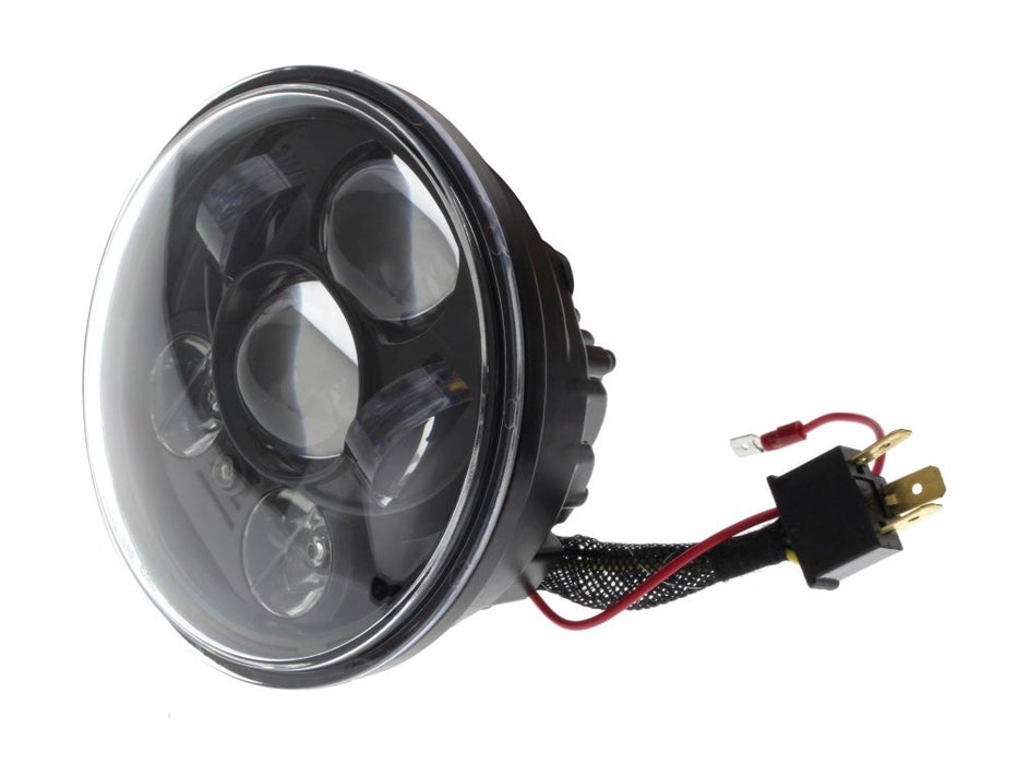 HOGLIGHTS 5-3/4in. LED HeadLight Insert With Parker - Black. Fits Most H-D With 5-3/4in. Headlight. Will Not Fit M8 Softail Models