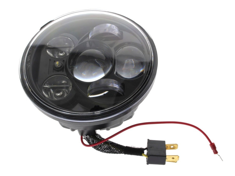 HOGLIGHTS 5-3/4in. LED HeadLight Insert With Parker - Black. Fits Most H-D With 5-3/4in. Headlight. Will Not Fit M8 Softail Models